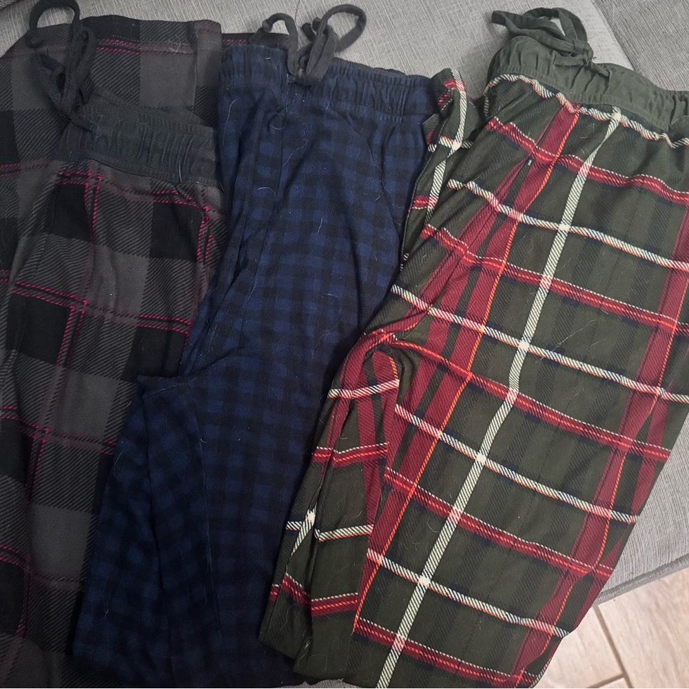 Lot Set Nautica & Rainforest Pajamas Blue and Black Sleepwear set of 3 pajamas